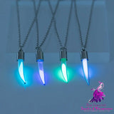 Halloween glow-in-the-dark Chili Glass Necklace