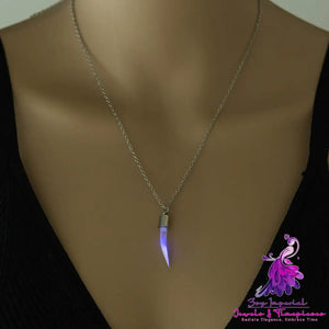 Halloween glow-in-the-dark Chili Glass Necklace