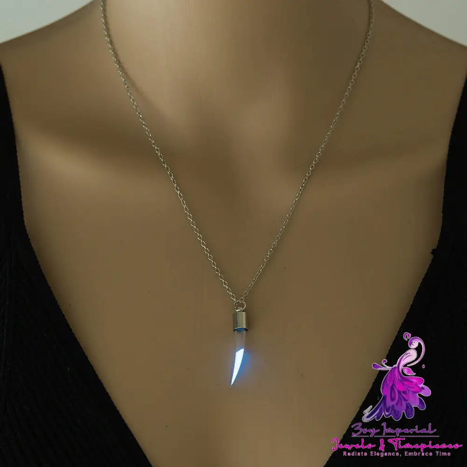 Halloween glow-in-the-dark Chili Glass Necklace