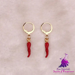 Personalized Chili Pepper Earrings