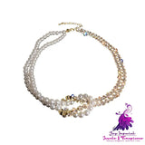 Crystal Choker Statement Necklace