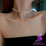 Crystal Choker Statement Necklace