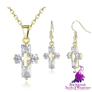 Christian Cross Pendant Set