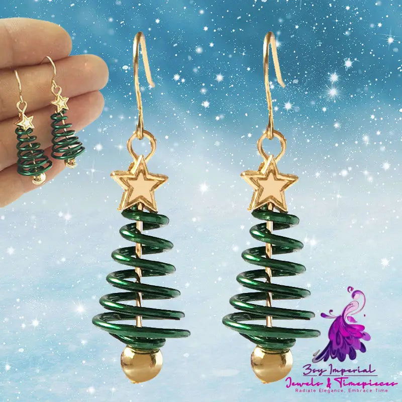 Christmas DIY Tree Star Earrings