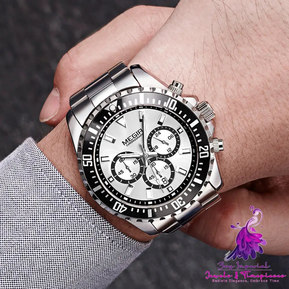 Multifunctional Chronograph Watch for Men