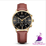 Chronograph Quartz Waterproof Watch for Ladies