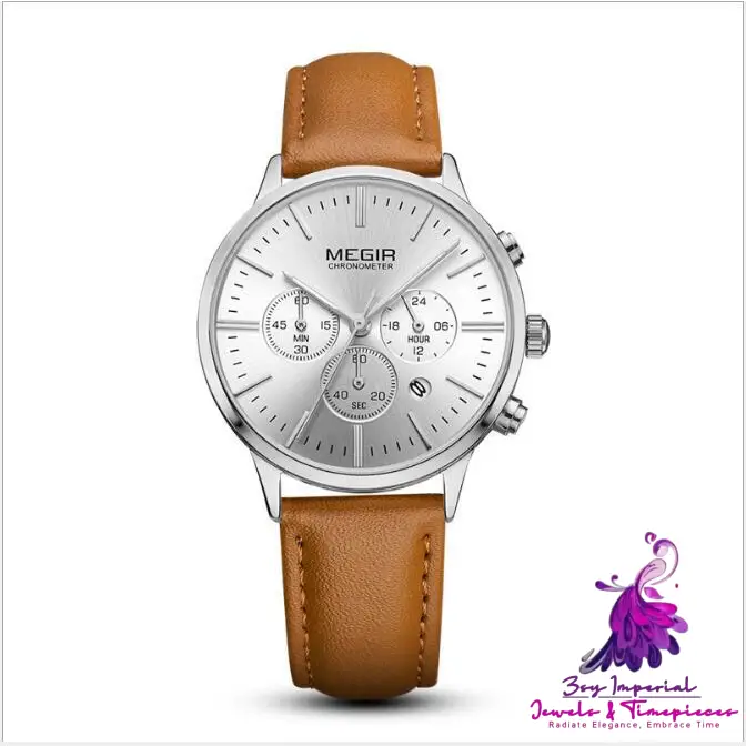 Chronograph Quartz Waterproof Watch for Ladies