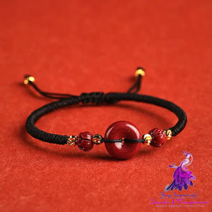 Cinnabar Peace Woven Bracelet