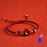 Cinnabar Peace Woven Bracelet