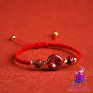 Cinnabar Peace Woven Bracelet