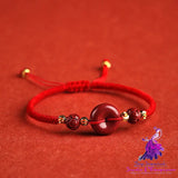 Cinnabar Peace Woven Bracelet