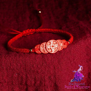 Cinnabar Woven Pull Bracelet