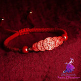 Cinnabar Woven Pull Bracelet