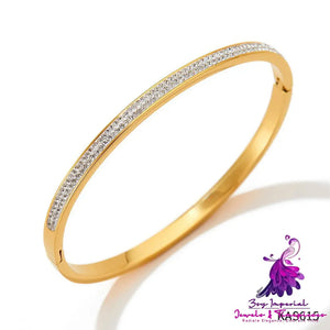 Non-fading Diamond Circle Bracelet