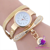 Fashion Circle Quartz Bracelet Watch