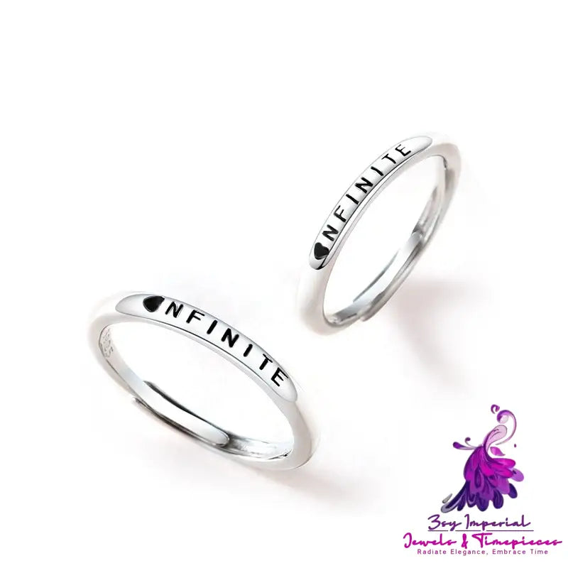 English Alphabet Circle Ring