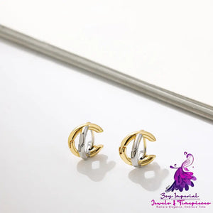 Circle Earrings Gold And Silver