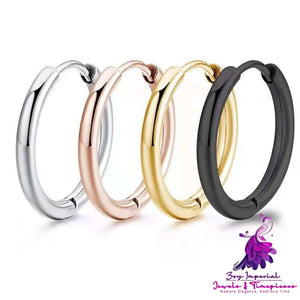 Circular Stainless Steel Ear Buckle