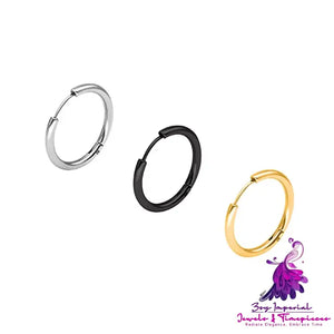 Circular Stainless Steel Ear Buckle