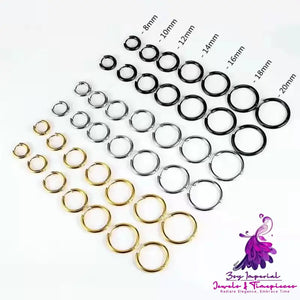 Circular Stainless Steel Ear Buckle