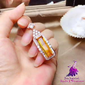 Citrine Crystal Jewelry Set