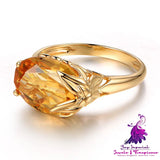 Citrine Gemstone Ring