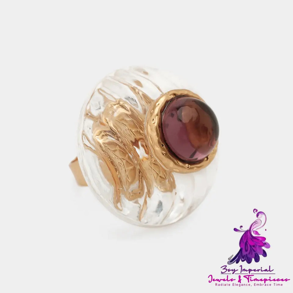 Clashing Color Lucite Ring