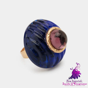 Clashing Color Lucite Ring