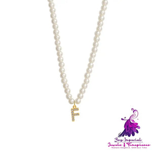 English Letter Clasp Necklace