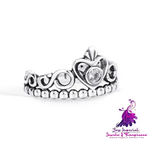 Crown Sterling Silver Ring