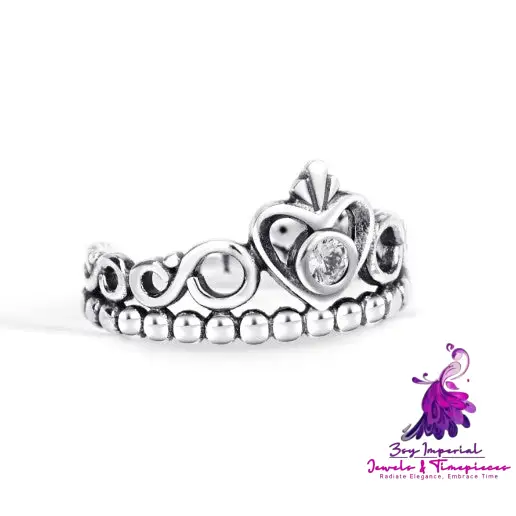 Crown Sterling Silver Ring