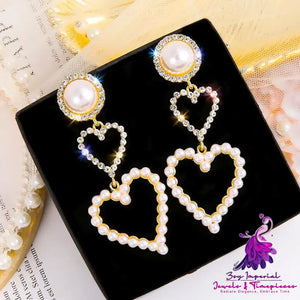 Pearl Rhinestone Earrings