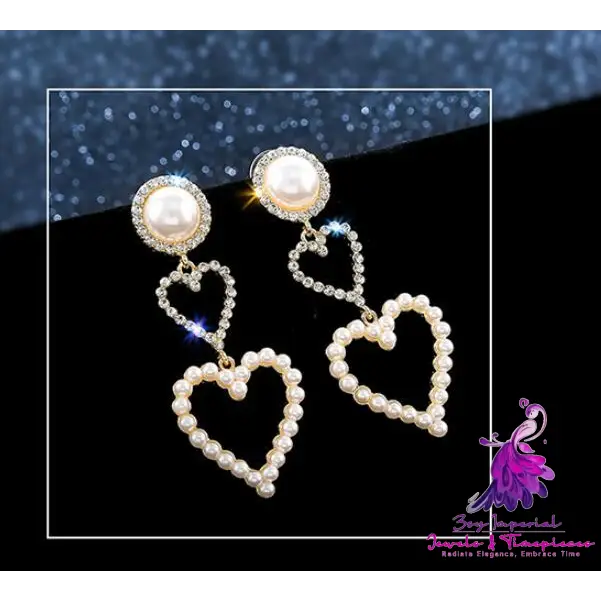 Pearl Rhinestone Earrings