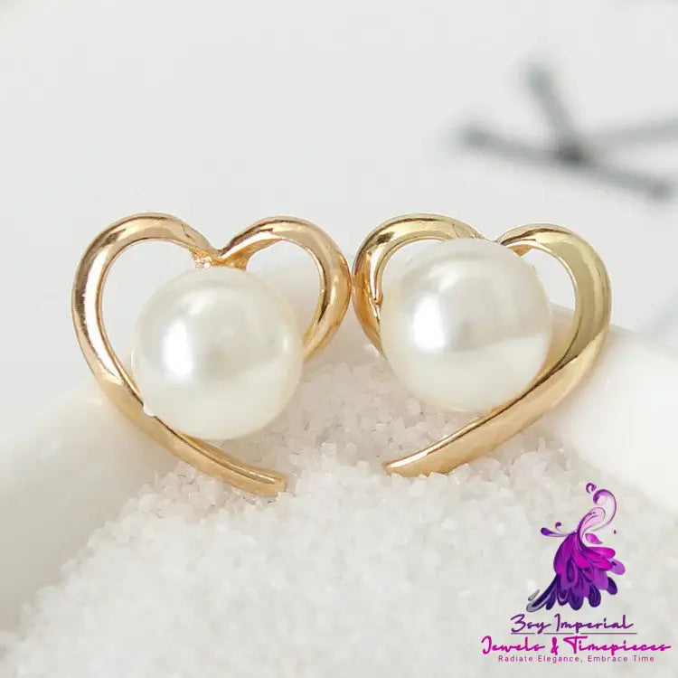 Classic Love Pearl Earrings for Women