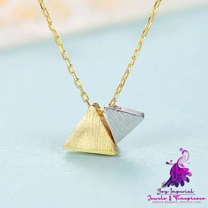 Classic S925 Silver Triangle Necklace