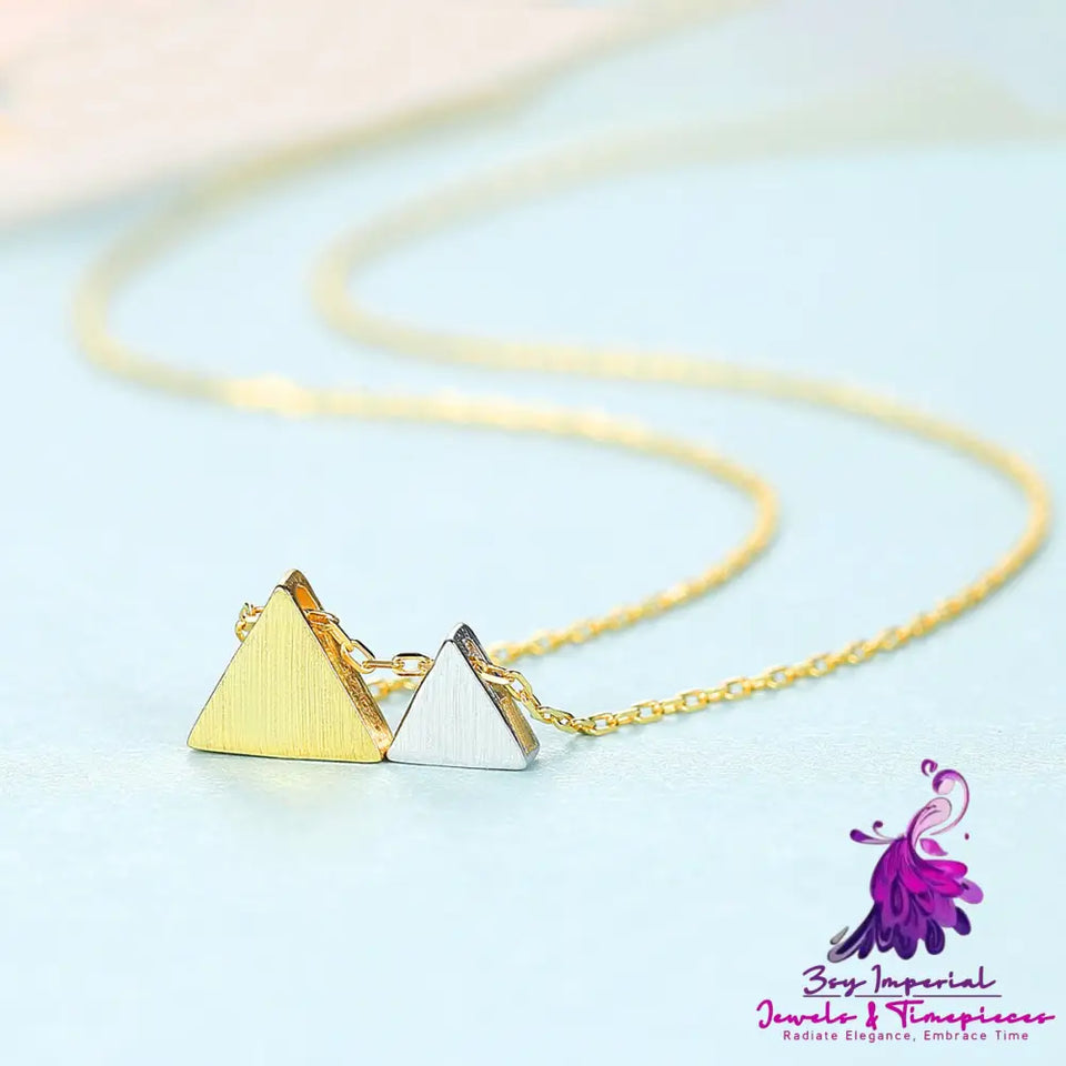 Classic S925 Silver Triangle Necklace