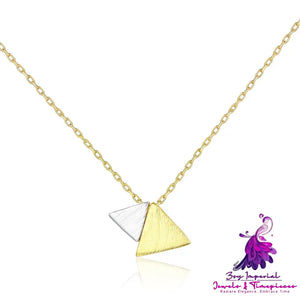 Classic S925 Silver Triangle Necklace