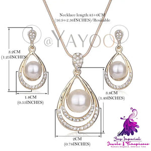 Classic Pearl Jewelry Set