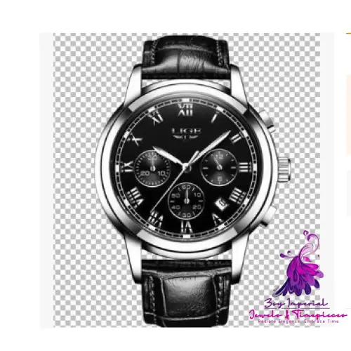 Classic Men’s Leather Casual Watch