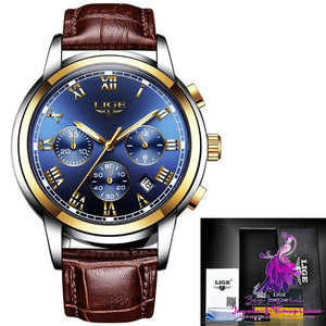 Classic Men’s Leather Casual Watch