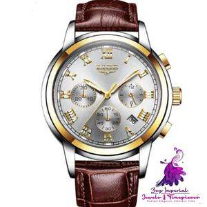 Classic Men’s Leather Casual Watch