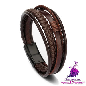 Classic Leather Bracelet for Men