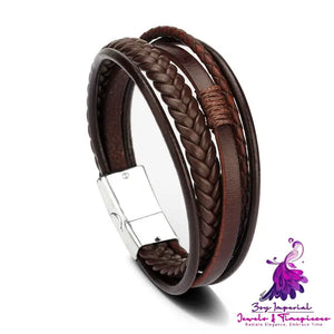 Classic Leather Bracelet for Men