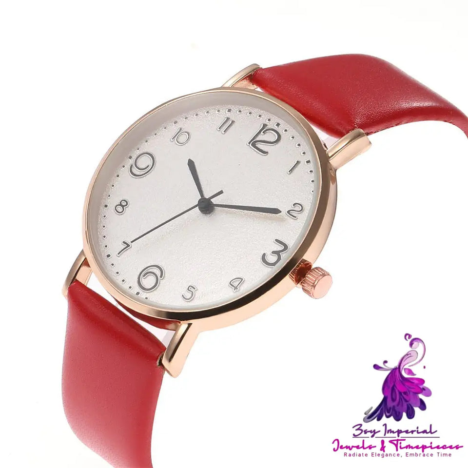 Leather Quartz Watch