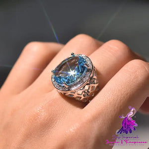 Luxury Colorful Zircon Ring