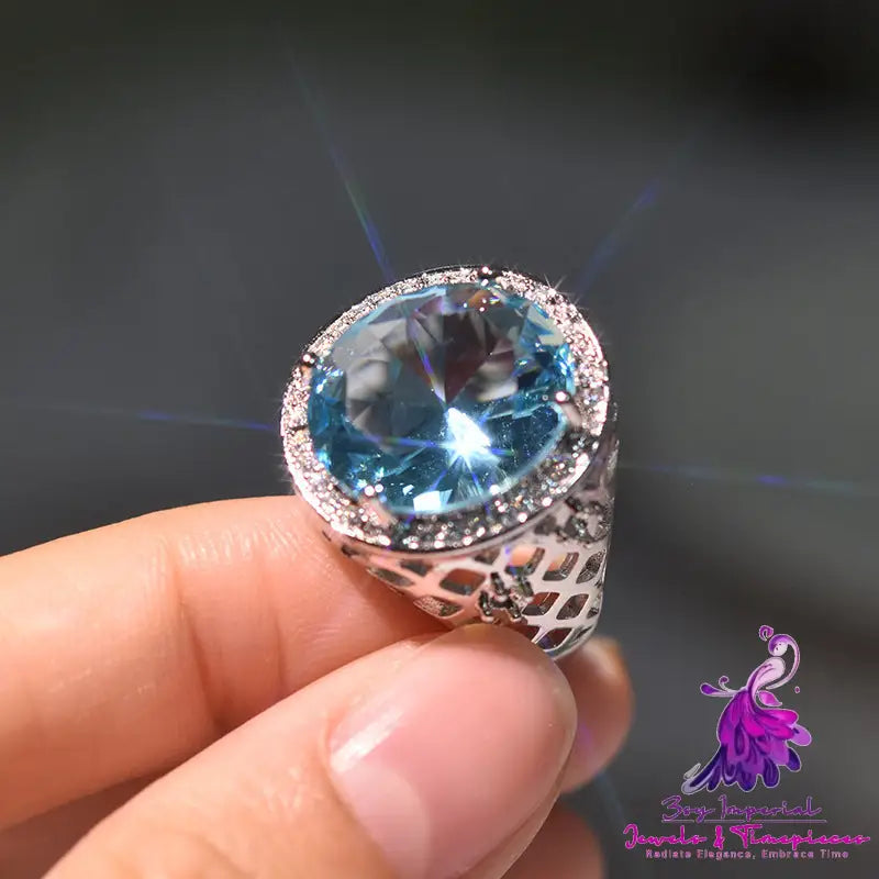 Luxury Colorful Zircon Ring