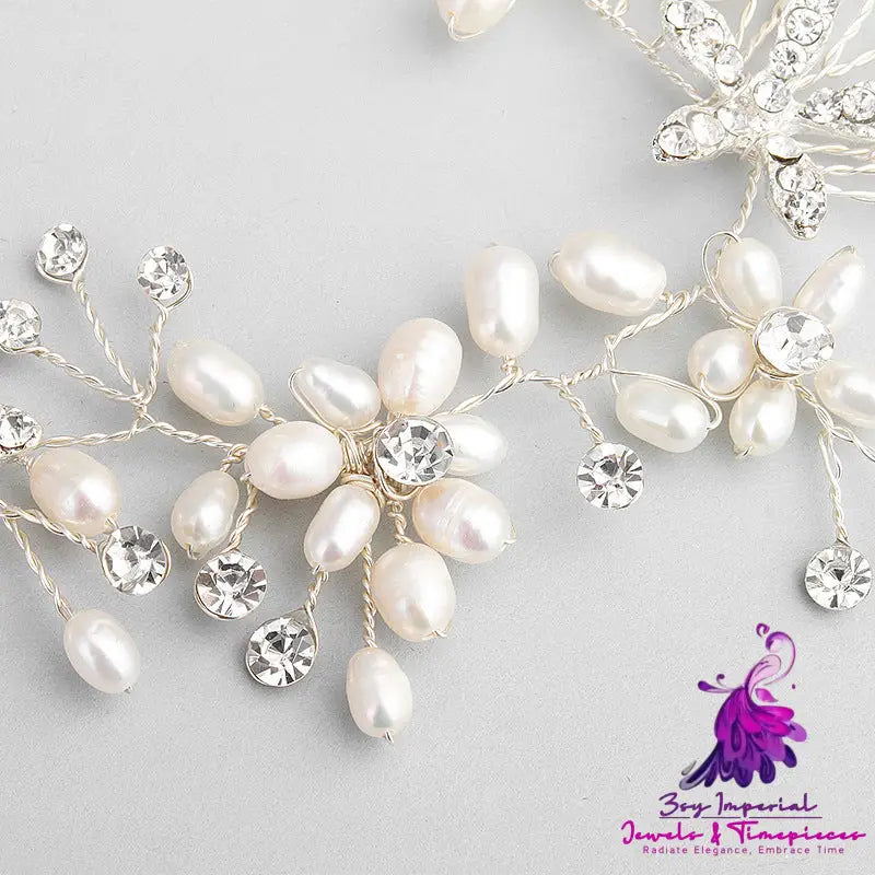 Pearl Necklace and Earring Set