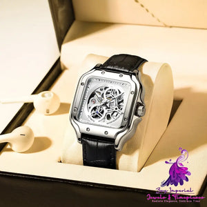 Fully Automatic Men’s Square Mechanical Watch