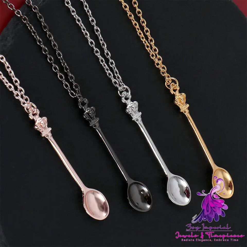 Mini Tea Spoon Snuff Necklace