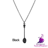 Mini Tea Spoon Snuff Necklace